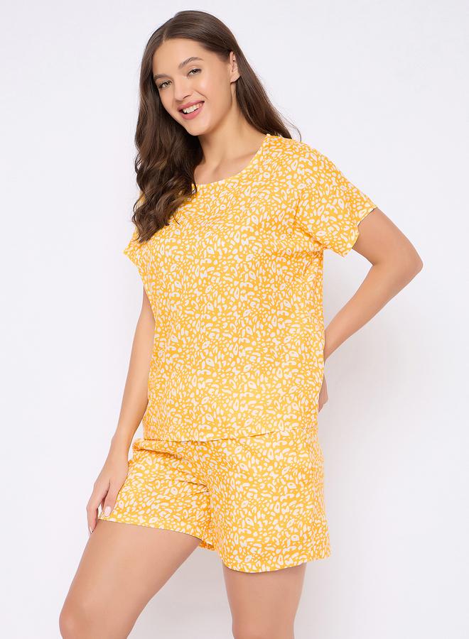 Clovia Animal Print Top and Shorts Set - Image 4